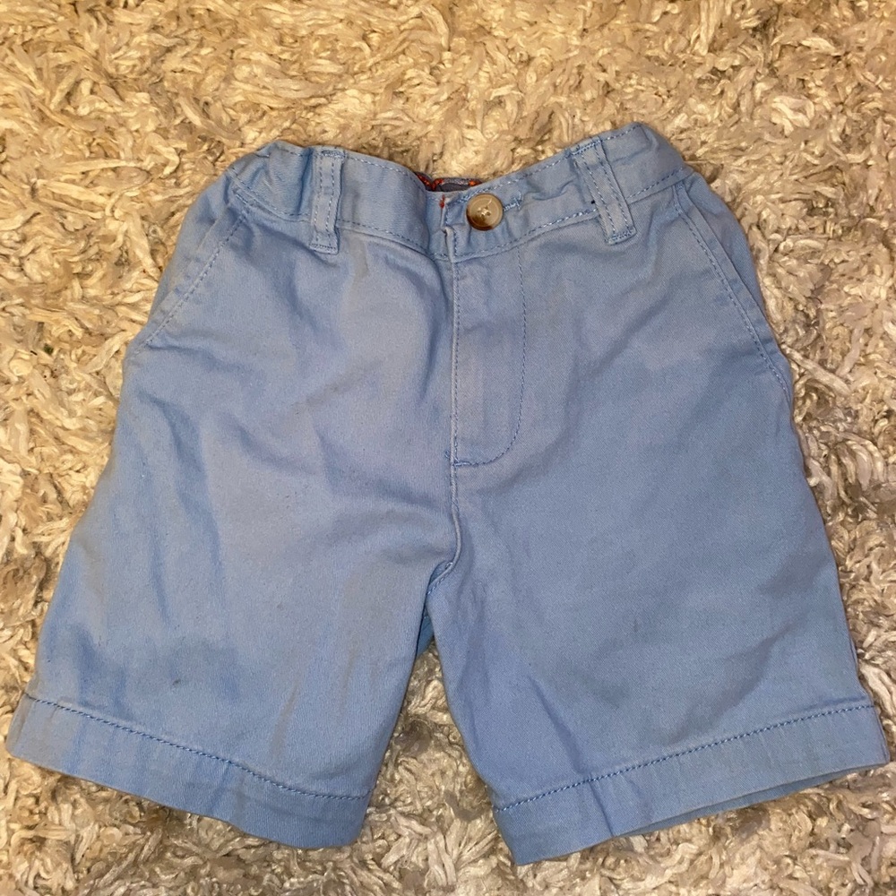Baby Blue Cotton Shorts Size 6  Also adjustable